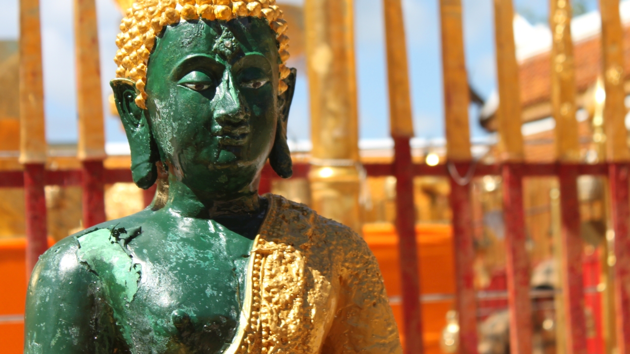 grüner Buddha Doi Suthep (4)klein | Stefan in Thailand