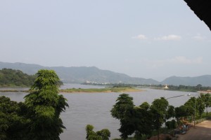 Aussicht über den Mekong in Chiang Khong-s