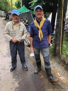 Netflix Thai Cave Rescue - Stefan mit Bruce einem sehr aktiven Mitglied des Chiang Rai Expat Clubs