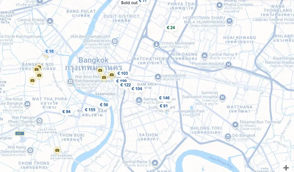 Recommended Hotels in Bangkok on Agoda