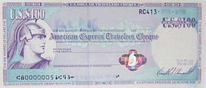 American Express Travelers Cheque